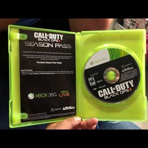Call of duty black ops 2 Xbox 360 game.